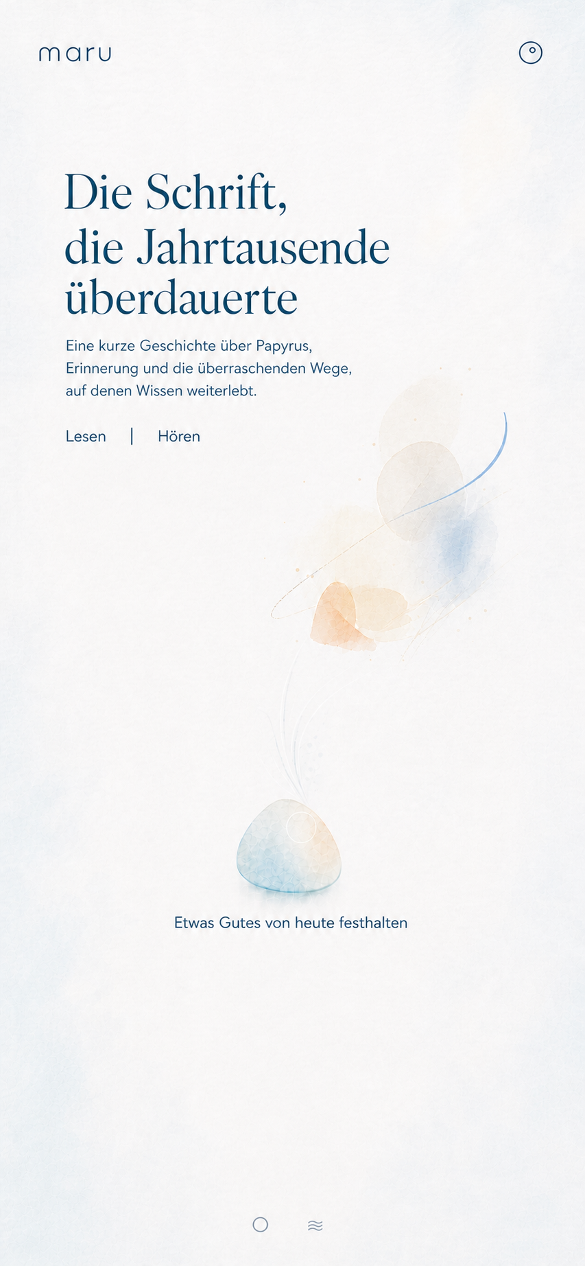 Maru App — home screen
